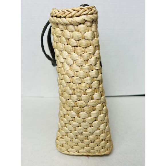 Cappelli Straworld Shoulder Bag Snap Closure Red Lined Zip Pocket - Picture 7 of 11